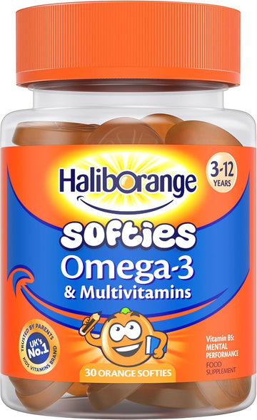 Haliborange Omega-3 And Multivitamins 30 Orange Flavour Softies (Pack Of 2)