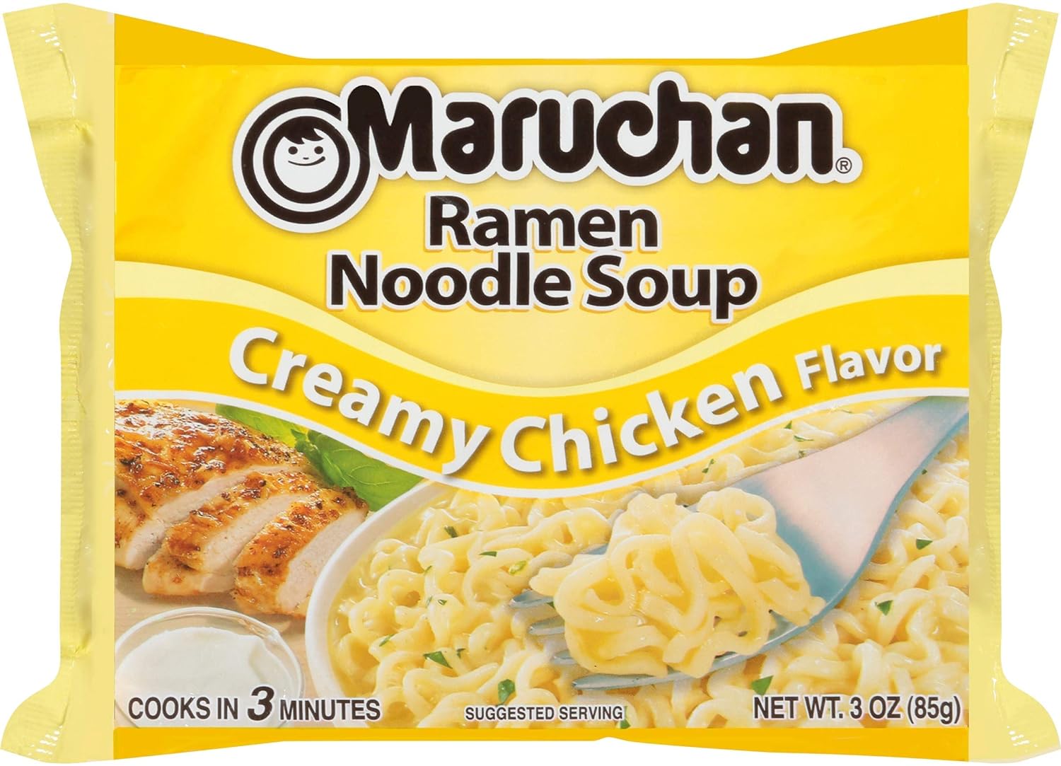 Maruchan Ramen Noodle Soup Variety, 7 Flavors, 3 Ounce Single Servings (Pack of 24) with By The Cup Chopsticks