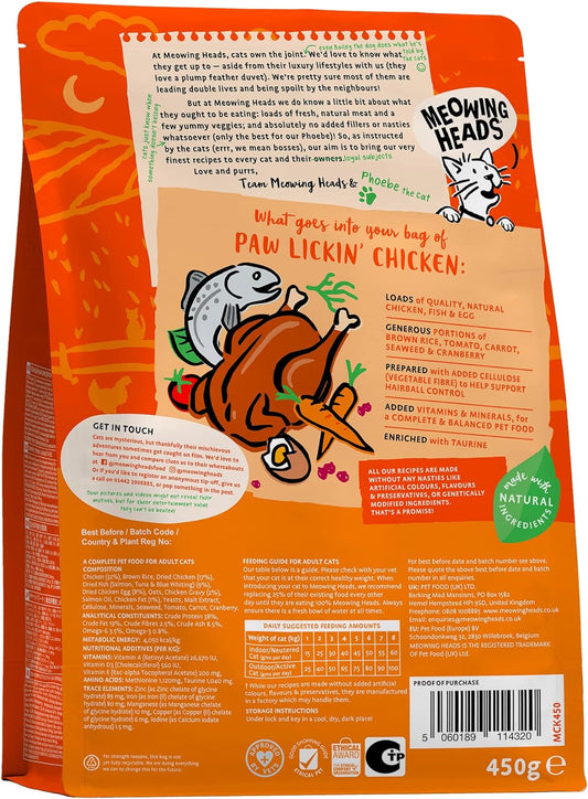 Meowing Heads Paw Lickin’ Chicken 450g x 1?64076