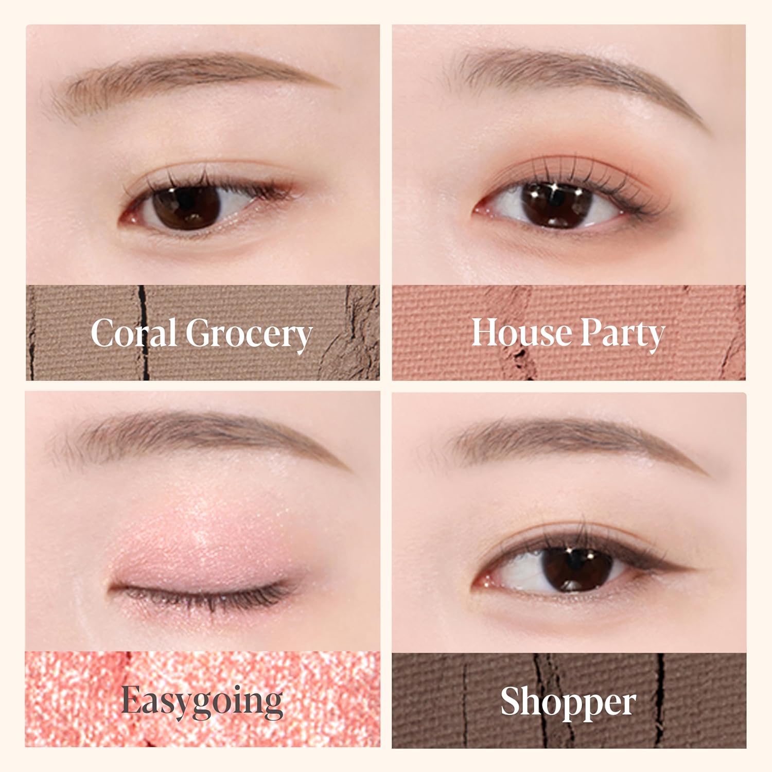 Espoir Eye Core Palette #1 Posh Coral | 12 Versatile Colors For Various Uses | Spring Warm Tone Eyeshadow Palette With Coral-Based Shades For A Vibrant Eye Makeup Look