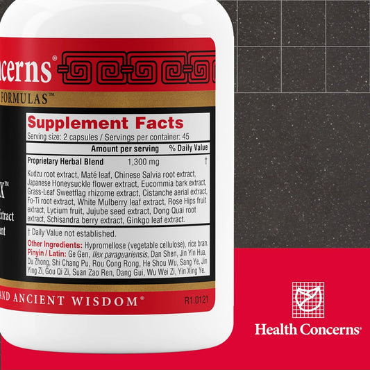Health Concerns Flavonex - Natural Blood Circulation & Brain Health Supplements - 90 Capsules