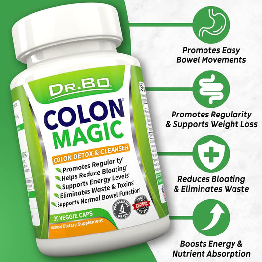 Colon Cleanser Detox for Weight Loss - 15 Day Intestinal Cleanse Pills & Probiotic - Fast Acting Natural Laxative for Constipation Relief - Bowel Movement Supplements for Stomach Bloating, Gut Support