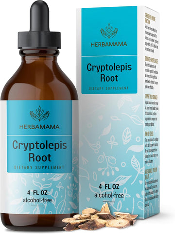 Herbamama Cryptolepis Tincture - Vegan Cryptolepis Sanguinolenta Immune Support Supplement For Overall Detox - Non-Gmo, Alcohol & Sugar-Free Immunity Drops