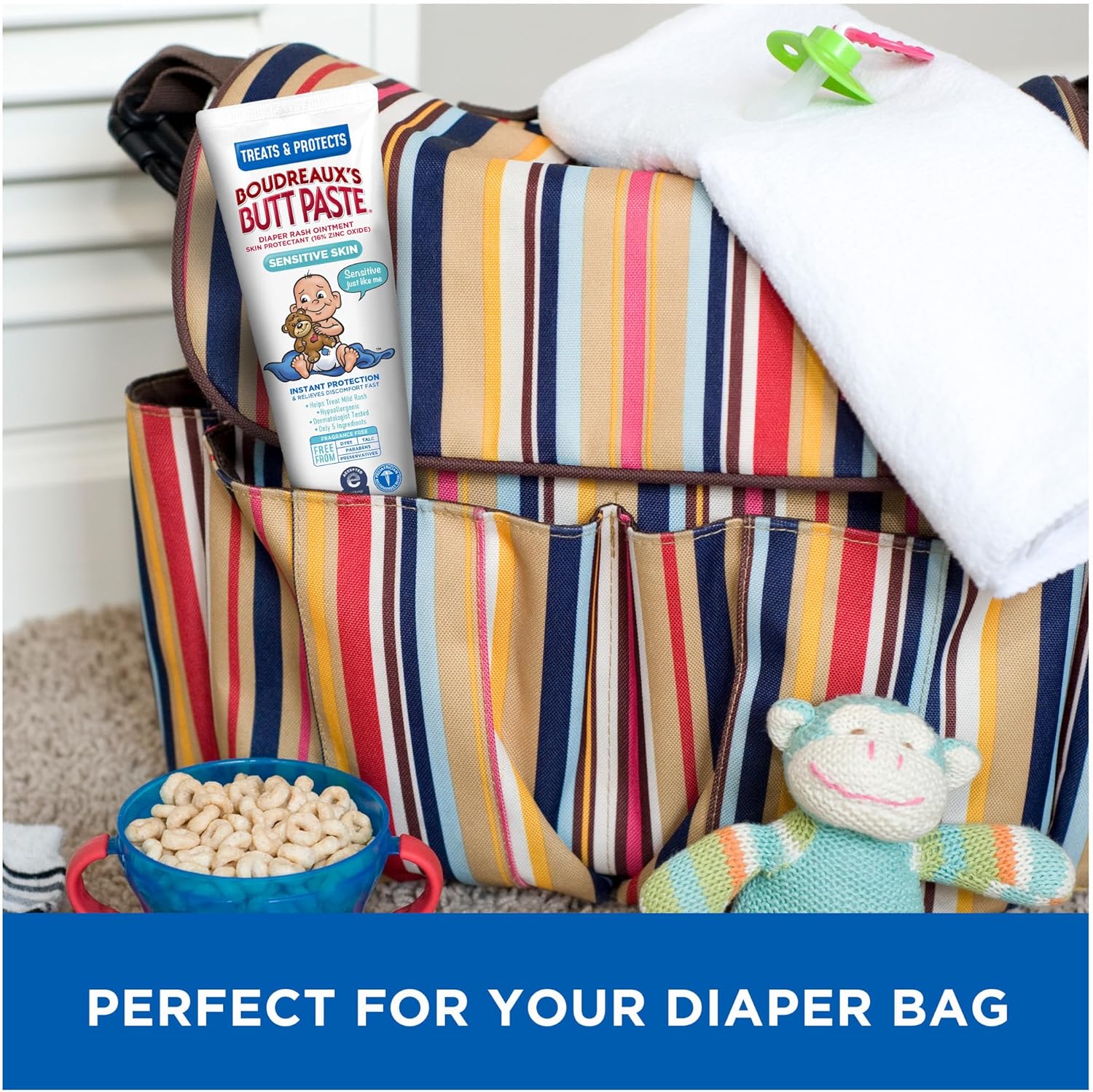 Boudreaux'S Butt Paste For Sensitive Skin Diaper Rash Cream, Ointment For Baby, 4 Oz Tube : Baby