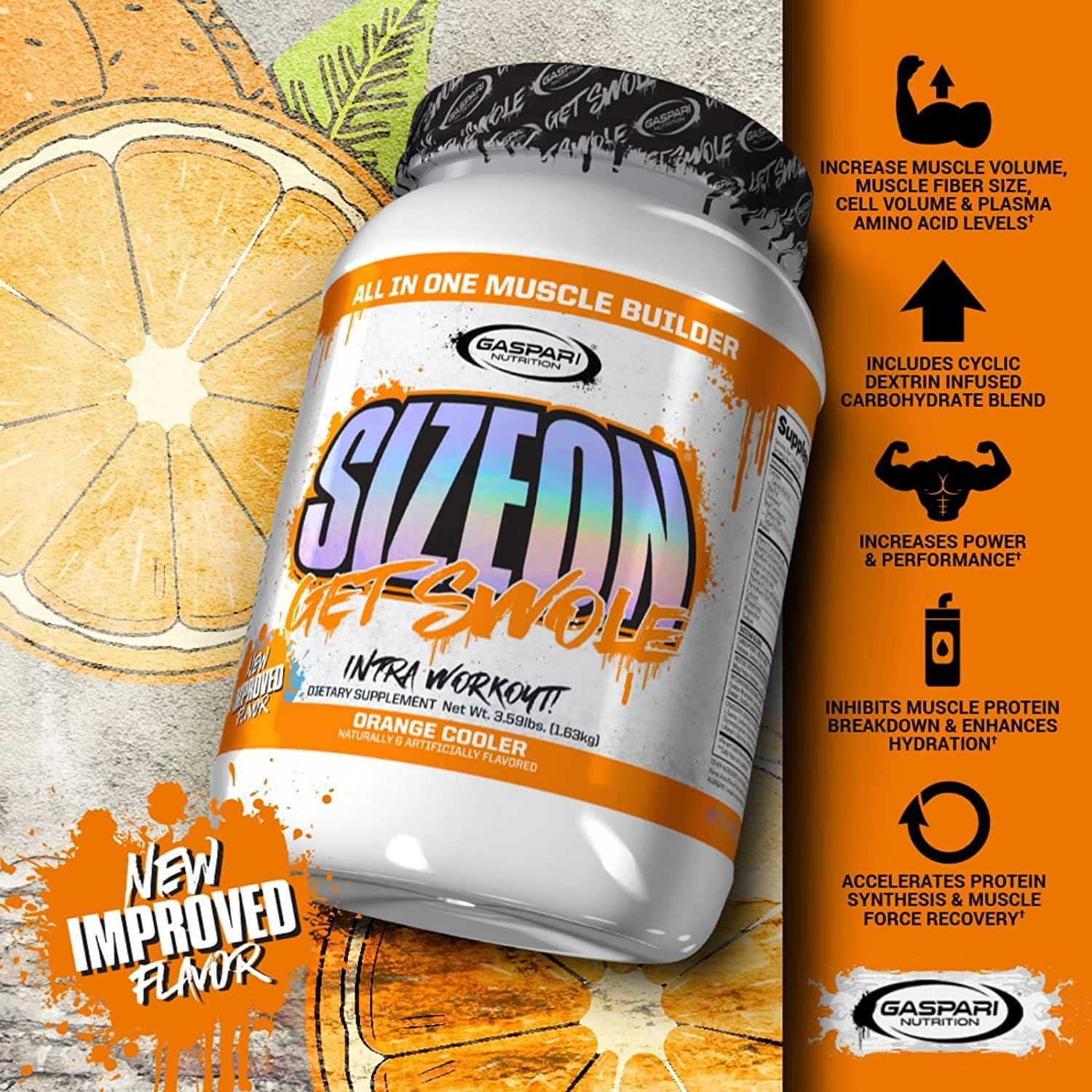 Gaspari Nutrition SizeOn, The Ultimate Hybrid Intra-Workout Amino Acid