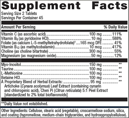 Metagenics Lipo-Gen - Lipotropic Liver Supplement* - Gallbladder Support* - With Amino Acids, Vitamin B12 & Choline - Non-Gmo, Gluten-Free & Vegetarian - 90 Tablets