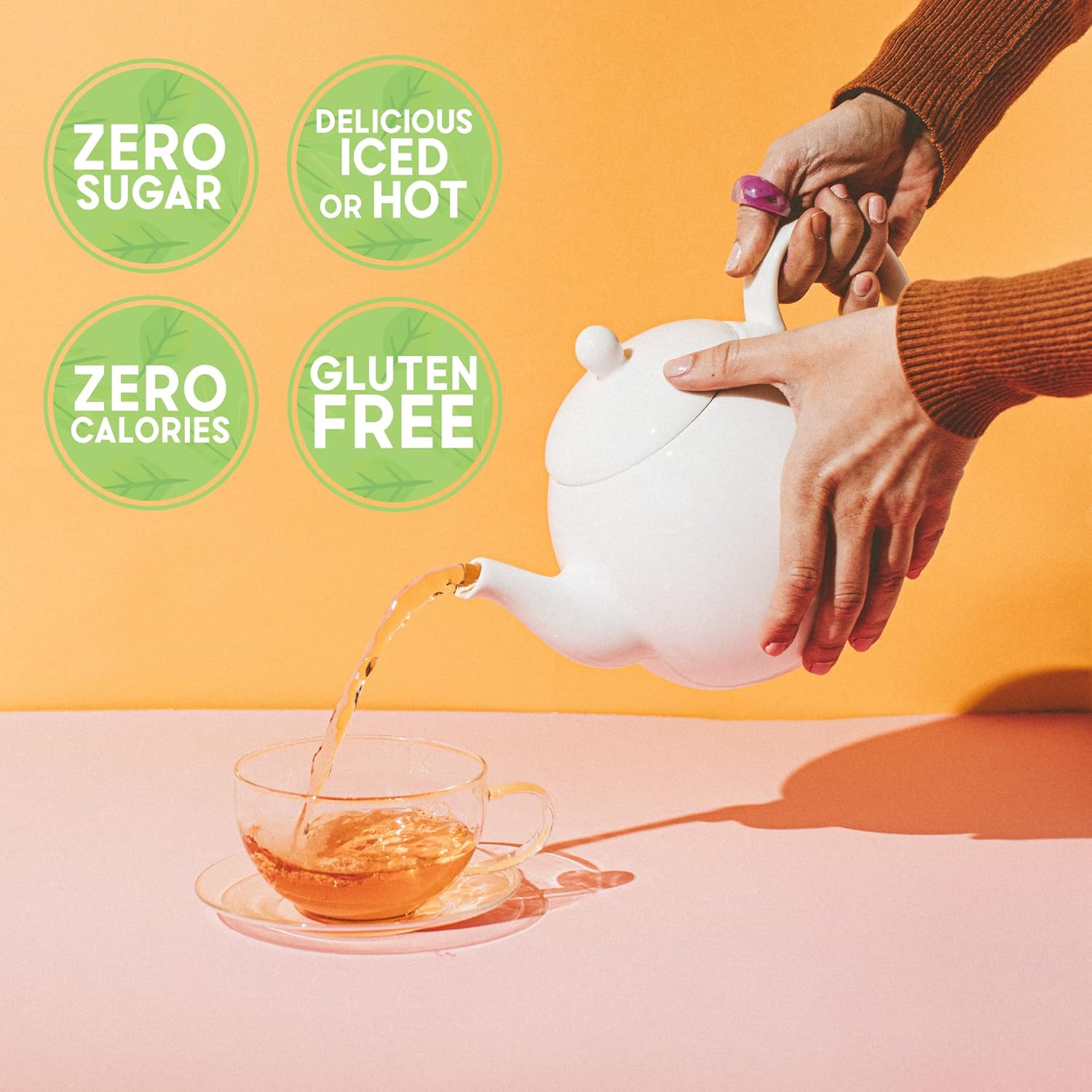 Salada Decaffeinated Green Tea, Zero Calorie Green Tea, Rich And Smooth Taste Green Tea Blend, Great Iced Or Hot, 40 Individually Wrapped Tea Bags (Pack Of 6)