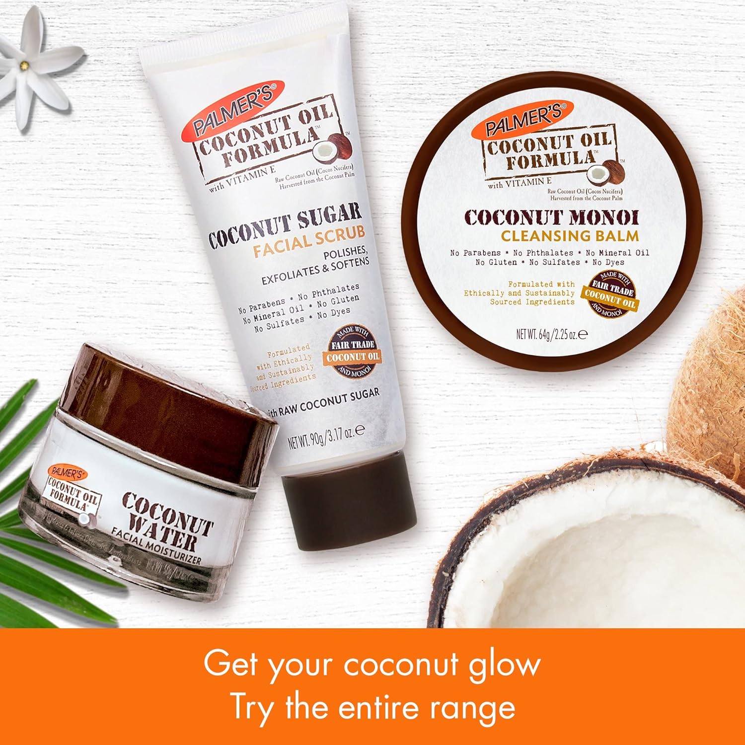 Palmer'S Coconut Oil Formula, Coconut Monoi Facial Cleansing Balm And Makeup Remover, 2.25 Ounces