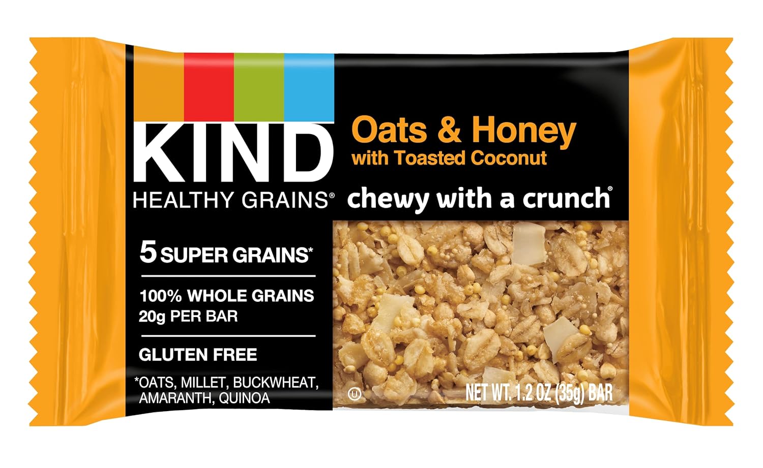 Kind Healthy Grains Bars, Oats & Honey, Gluten Free, 15 Count