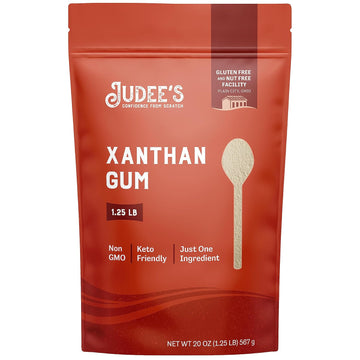 Judee's Xanthan Gum - 20 oz - Baking Supplies - Delicious and 100% Gluten-Free - Great for Keto Syrups, Soups, and Sauces - Enhances Texture and Thickens Dough and Baked Goods