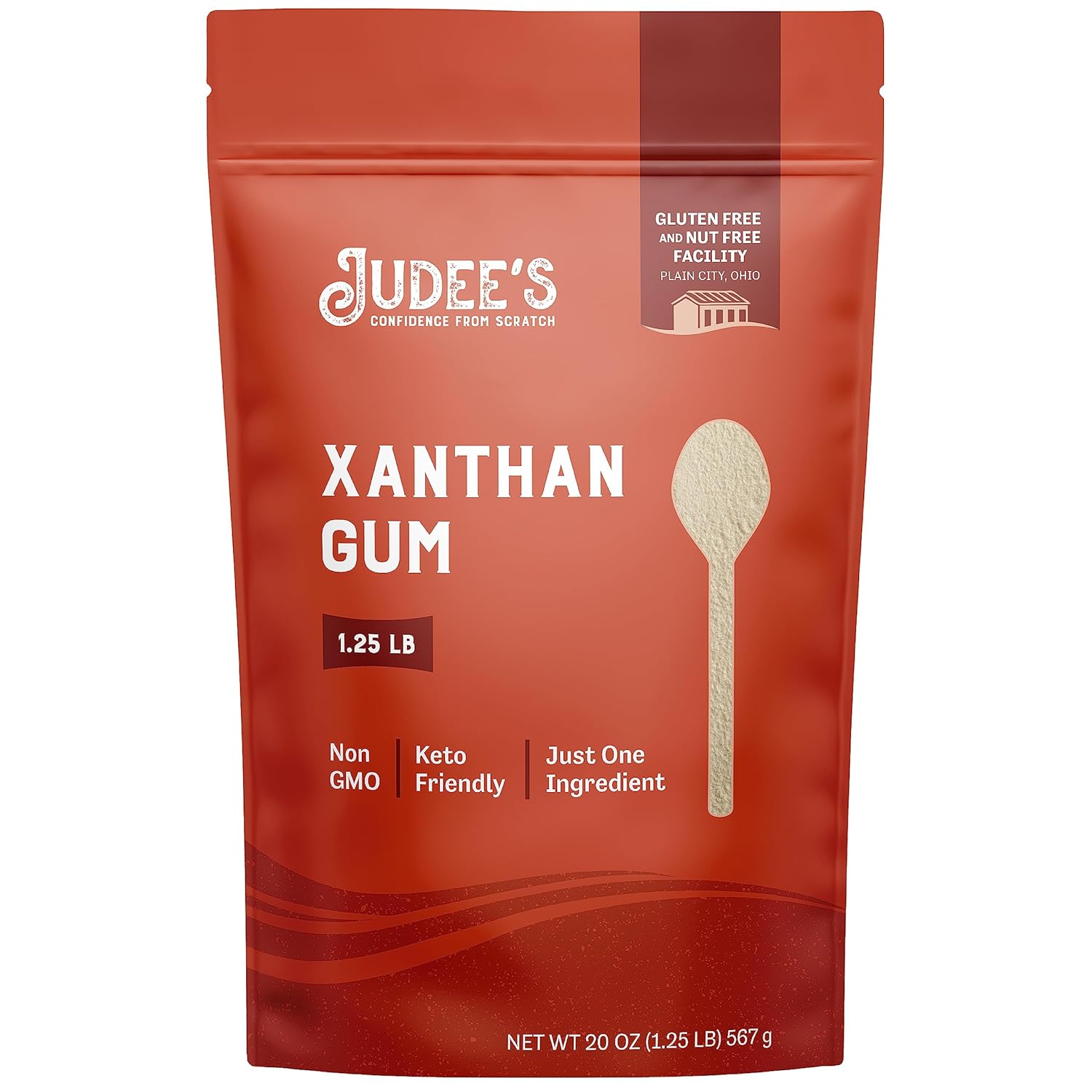 Judee'S Xanthan Gum - 20 Oz - Baking Supplies - Delicious And 100% Gluten-Free - Great For Keto Syrups, Soups, And Sauces - Enhances Texture And Thickens Dough And Baked Goods