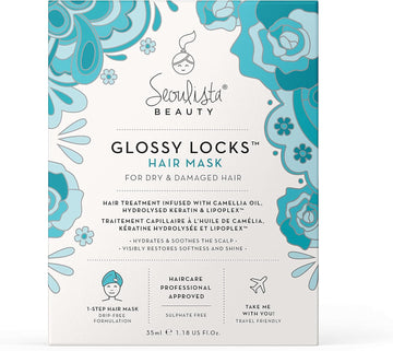 Seoulista Beauty Glossy Locks Hair Mask | Nourish Your Hair And Scalp | Approved By Hair Care Professionals | Restoring Damaged Hair Back |