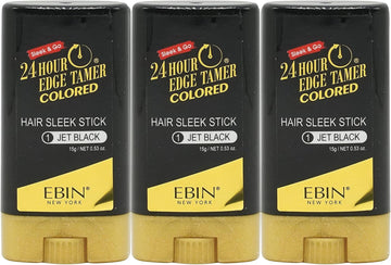 Ebin New York 24 Hour Colored Sleek Stick_Jet Black 3Pack