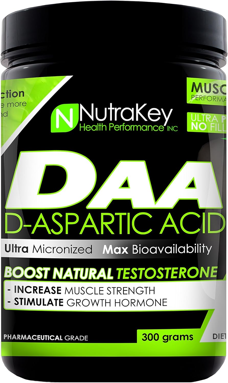 Nutrakey D-Aspartic Acid Powder (Daa) 300 Grams