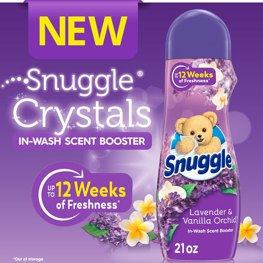 Snuggle In Wash Scent Booster, Lavender & Vanilla Orchid, 21 Ounce (Pack of 4)