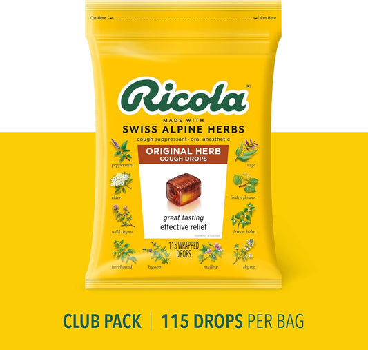 Ricola Original Herb Club Bag 115ct