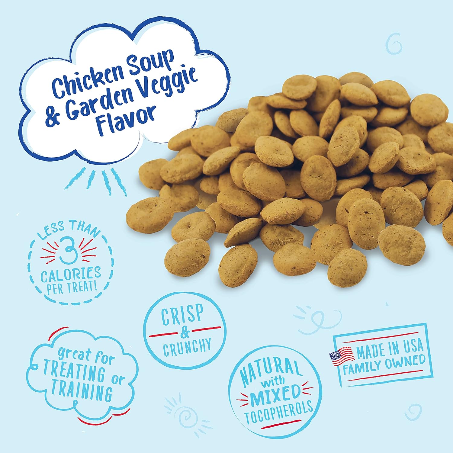 Charlee Bear Chicken Soup & Garden Veggie Dog Treats 16 oz. bag : Pet Snack Treats : Pet Supplies