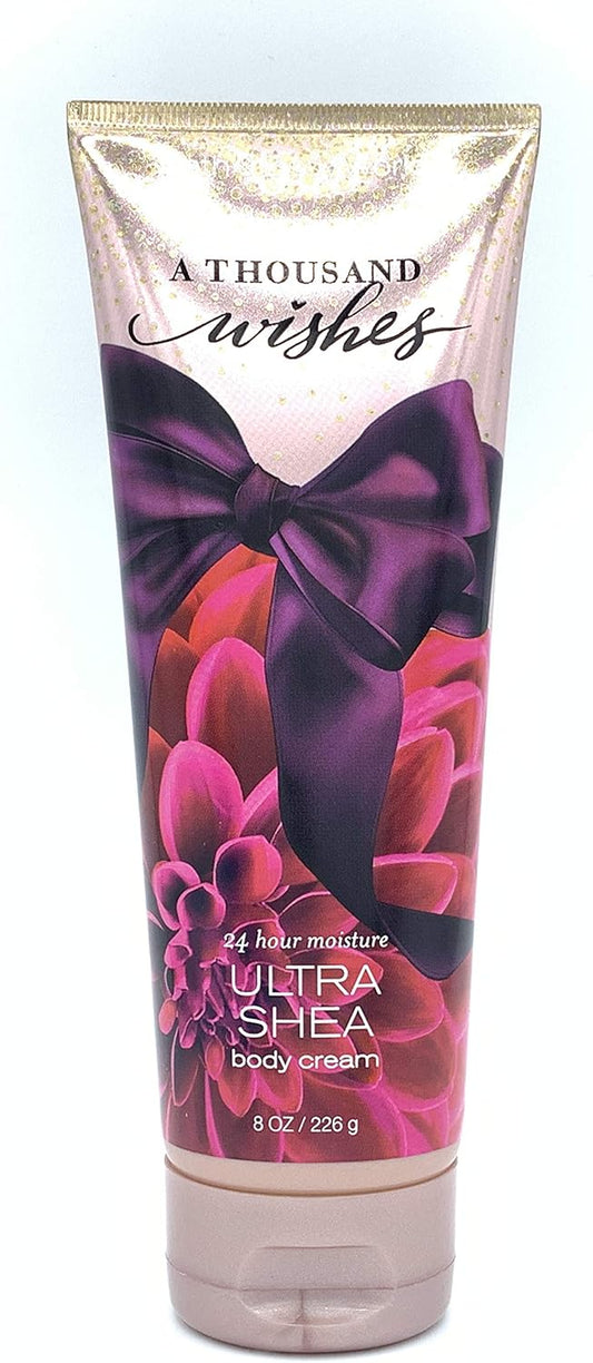 A Thousand Wishes - 3-Piece Bath And Body Works Gift Set - A Thousand Wishes Lotion + A Thousand Wishes Ultra Shea Triple Moisture Cream + A Thousand Wishes Shower Gel