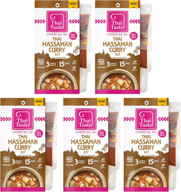 5X Thai Taste Thai Massaman Curry Meal Kit 235G