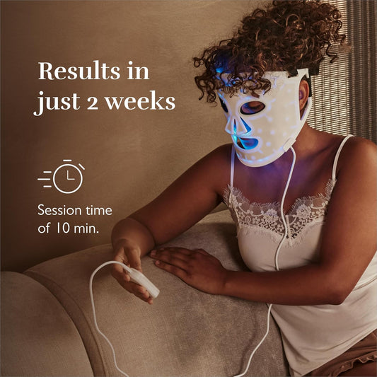 Silk’N Facial Led Mask - Led Face Mask For Improved And Rejuvenated Skin - Skincare With Light Technology That Reduces Wrinkles And Acne And Improves Collagen - Cordless - 4 Types Of Light - White