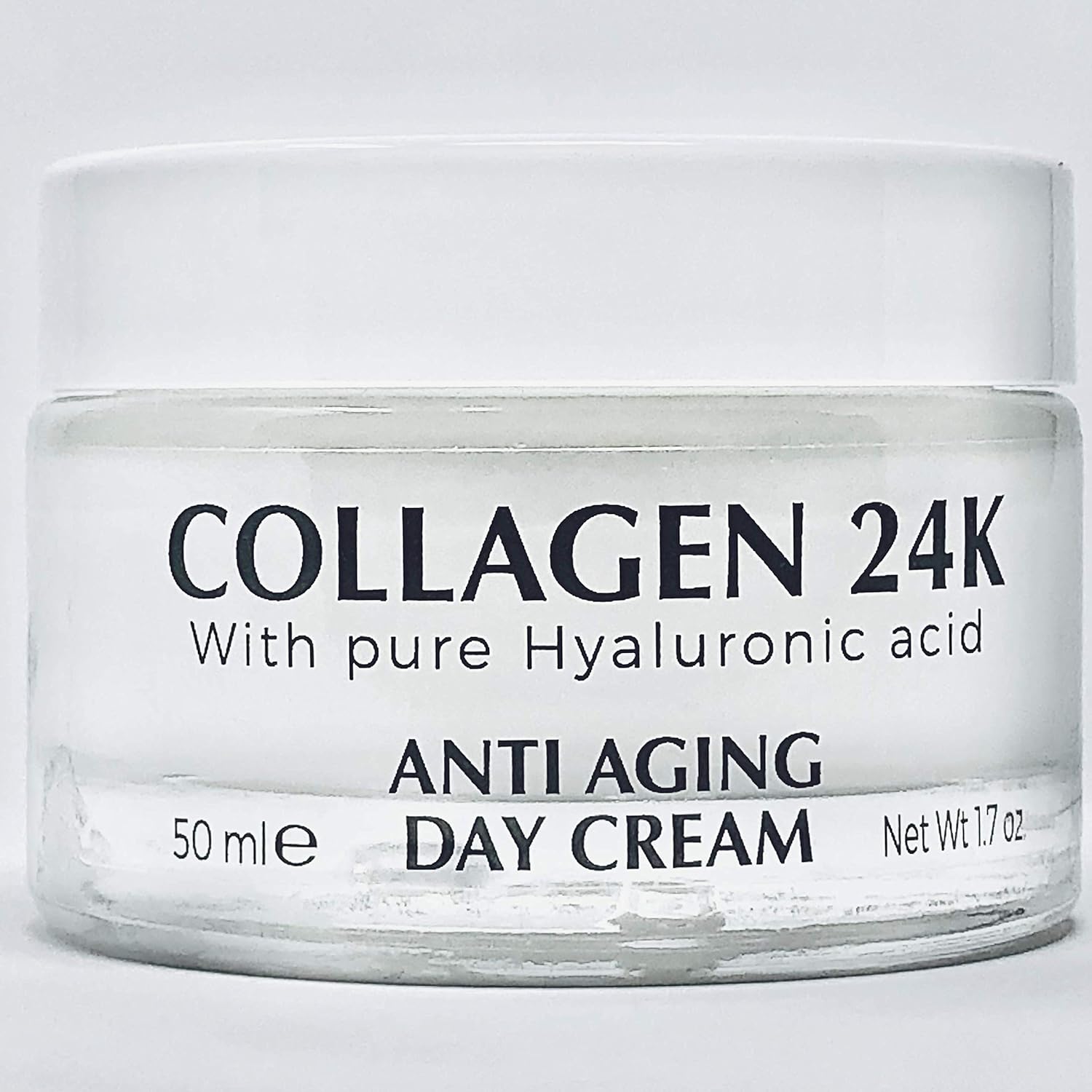 Delfanti • Collagen 24K • Anti-Aging Duo Pack • Day Cream Jar Plus Night Cream Jar• Face, Neck And Décolleté Moisturizers With Pure Hyaluronic Acid • Made In Italy