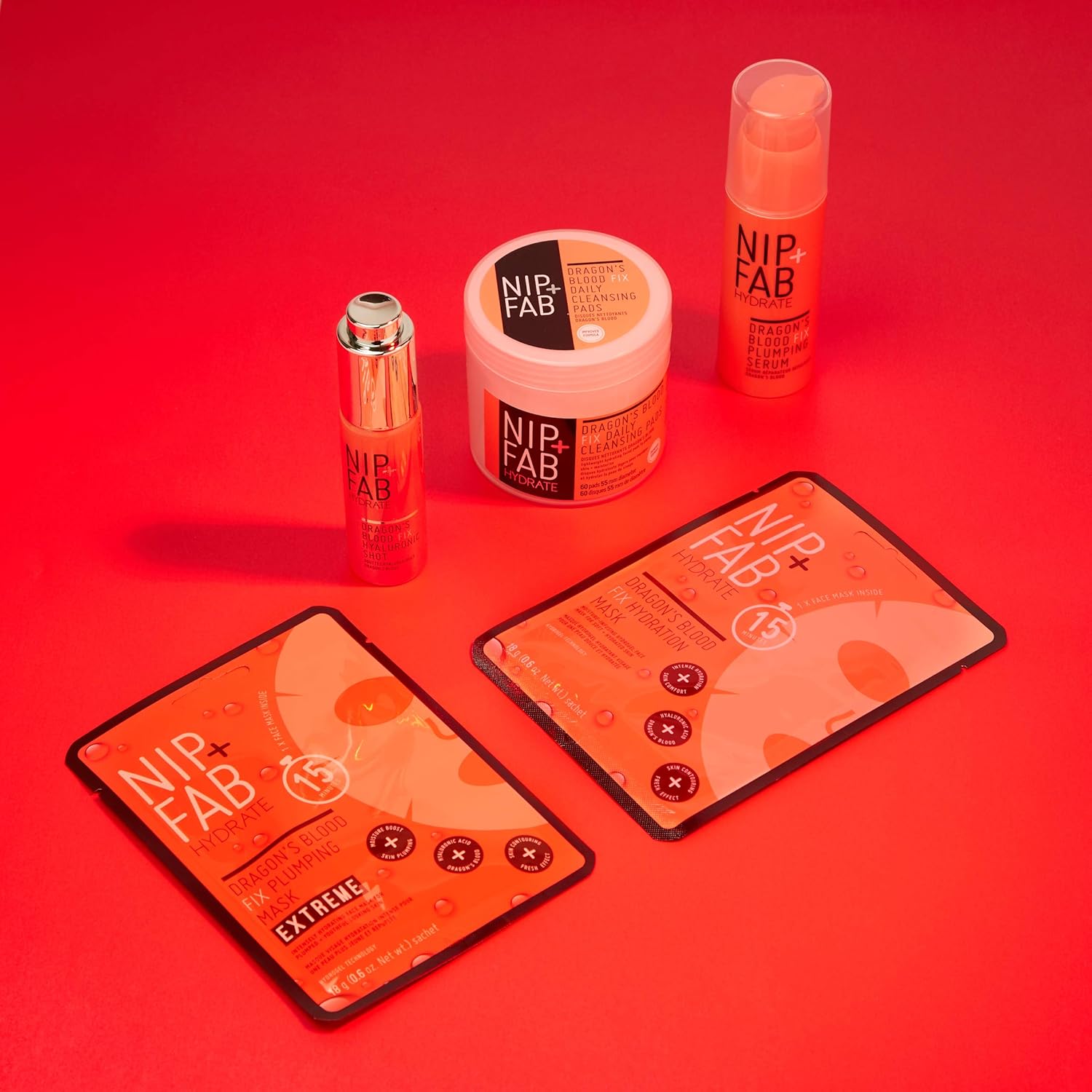Nip+Fab Dragon's Blood Fix Extreme Plumping Mask | 18 Grams | Intensely Hydrating Face Mask for Plumped + Youthful Looking Skin | Vegan & Cruelty-Free (Pack of 2) : Amazon.co.uk: Beauty