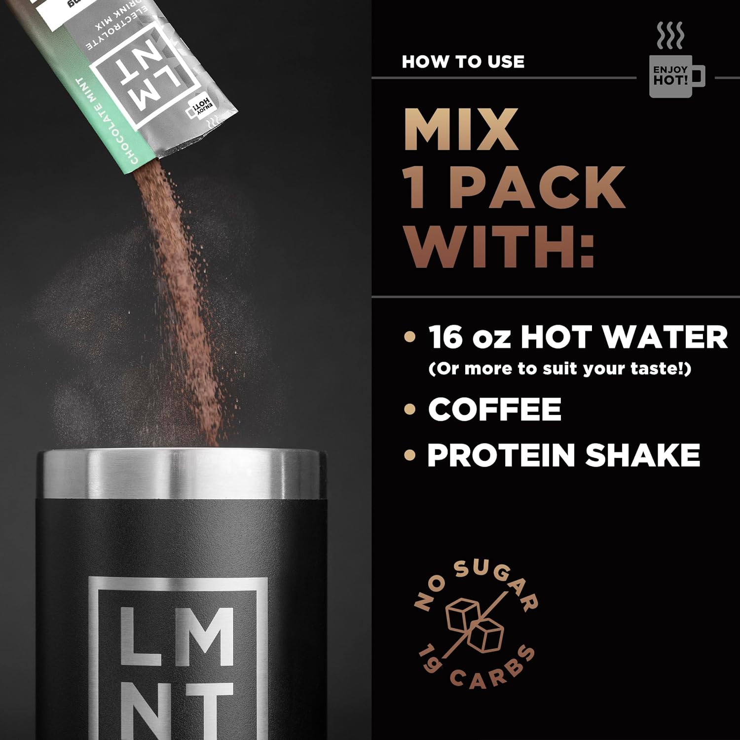 Drink Lmnt Lmnt Hot Chocolate & Coffee Mixer - Medley (Mint,Chai,And Raspberry) Salt Electrolytes | Hydration Powder Packets No Sugar Or Artificial Ingredients Keto Paleo Friendly 30 Sticks
