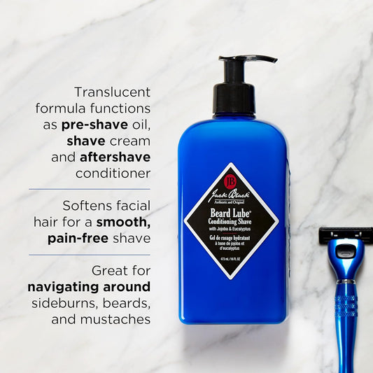 Jack Black Beard Lube Conditioning Shave - Mens Gifts, Beard Conditioner For Men, Beard Softener For Men, Mens Beard Care, Mens Beard Conditioner, Christmas Gifts For Men, Beard Gifts For Him