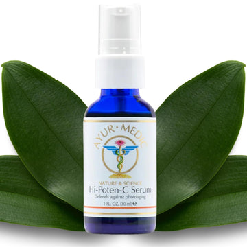 Ayur Medic Hi-Poten-C Serum Vitamin C Serum For Face, With Stable Vitamin C (Tertrahexyldecyl Ascorbate), Neossance Squalane, Vitamin E. For Dark Spots, Hydration Sun Damage, Fine Lines And Wrinkles