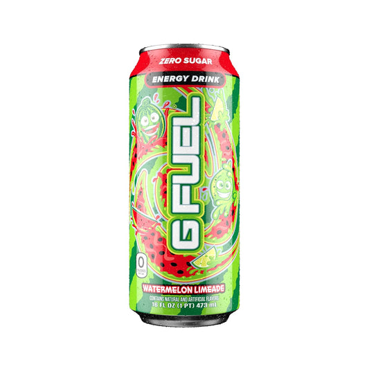 G Fuel Watermelon Limeade Energy Drink, 16 Oz Can, 12-Pack Case