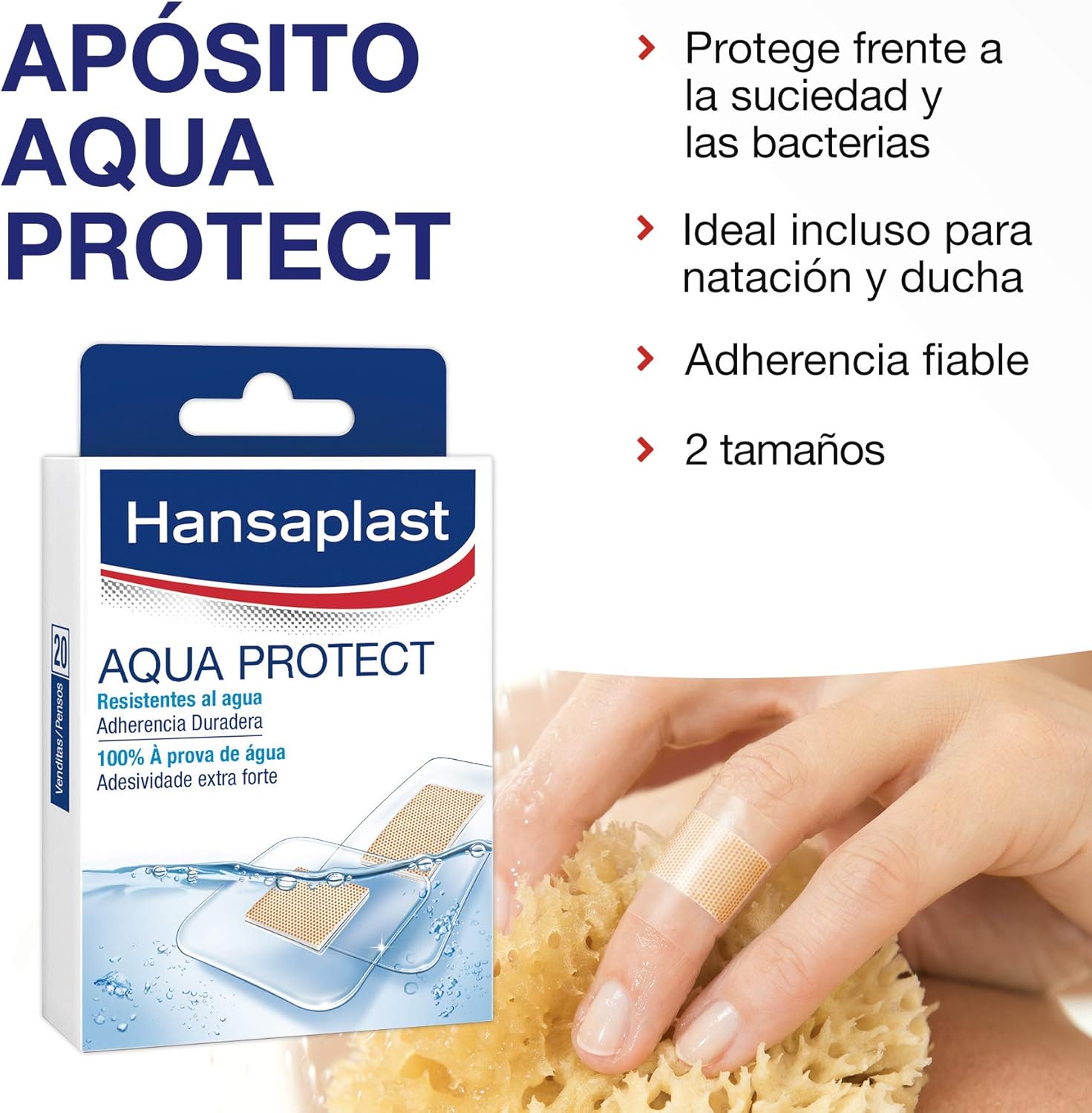 Hansaplast Aqua Protect Dressing, 2 Sizes – Pack Of 20