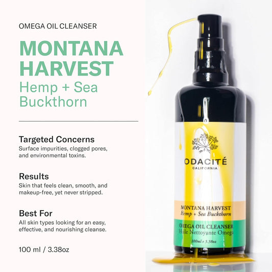 Odacite Montana Harvest Hemp + Sea Buckthorn Omega Oil Cleanser