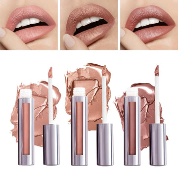 Runway Rogue Silk Glam Liquid Lipstick Lip Trio, Long Wear Frosted Liquid Lipstick Pack, (‘First Class’, ‘Jet Set’, ‘Trophy Wife’)