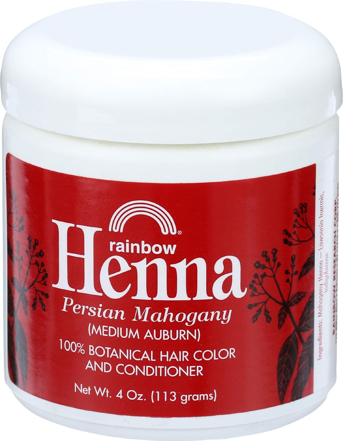 Rainbow Research Henna Hair Color And Conditioner Persian Mahogany Medium Auburn, 4 Ounce