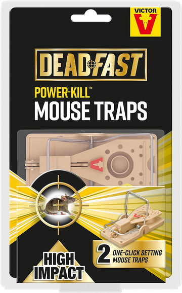 Deadfast 20300576 Power Kill Mouse Trap, Twin Pack, Black?20300576