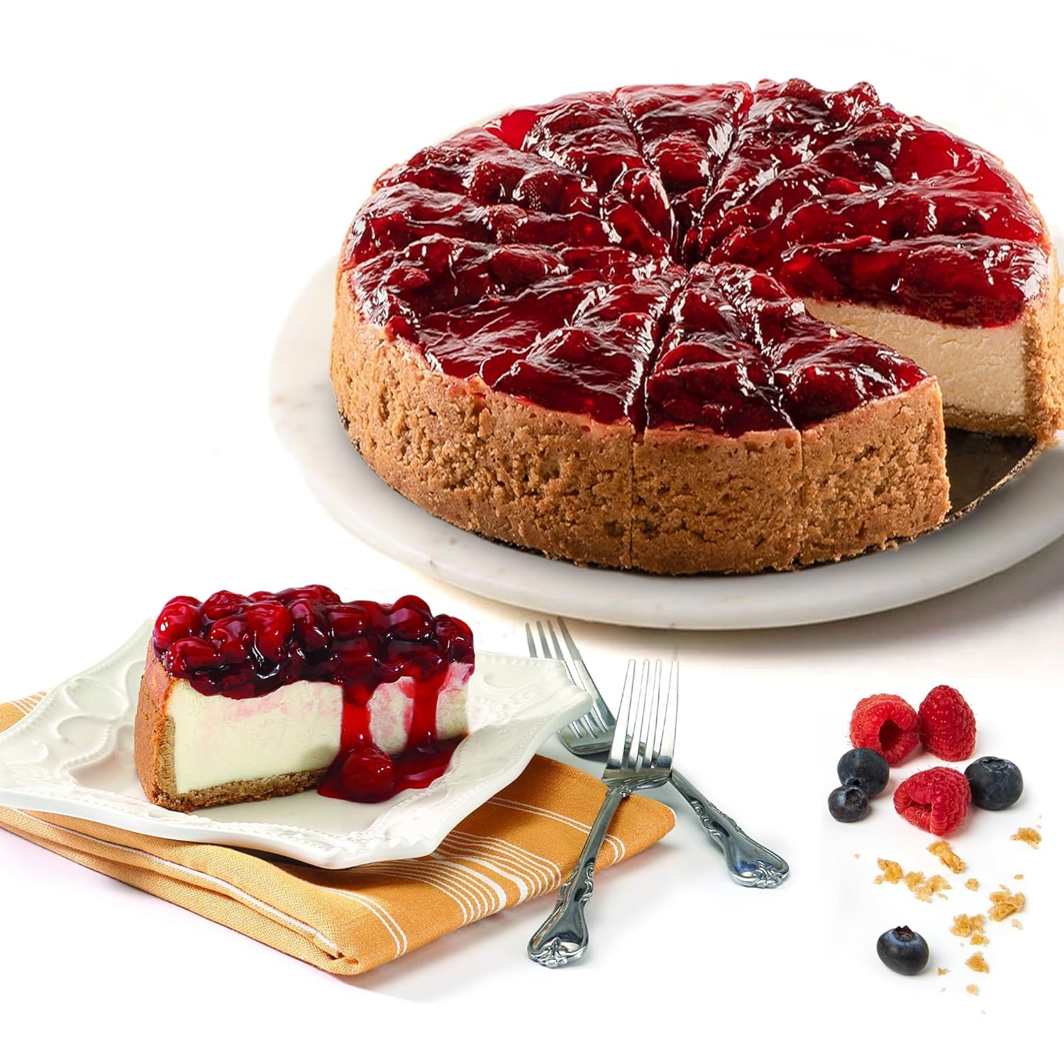 David'S Cookies Strawberry Cheesecake 10" - Delicious Gourmet Food Dessert Made With Fresh Ingredients - Great For Sharing, Surprise Gift For Your Friends And Family