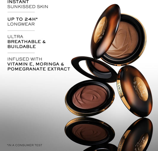 Lancôme Teint Idole Ultra Wear C.E. Skin Transforming Bronzer - 24H Matte Bronzer, Infused With Vitamin E & Vitamin C Derivatives, 03 Light Medium