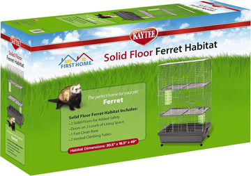 Kaytee Solid Floor Habitat With Casters For Pet Ferrets