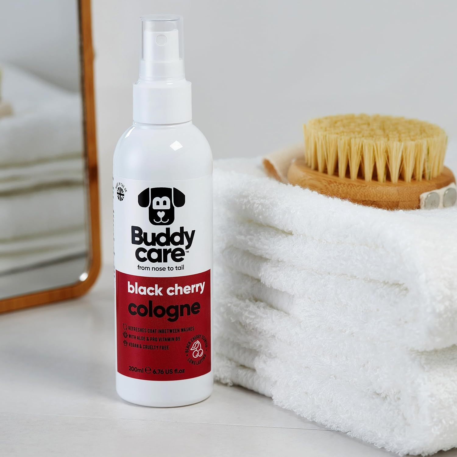 Buddycare Dog Cologne - Black Cherry - 200ml - Fruity and Bold Scented Dog Cologne - Refreshes Between Dog Washes :Pet Supplies