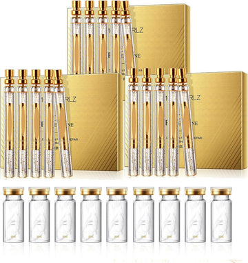 Instalift Protein Thread Lifting Set, Soluble Protein Thread And Nano Gold Essence Combination, Protein Threads Absorbable Collagen Thread For Face Lift, Smoothes Fine Lines (3 Sets+9 Protein Thread)