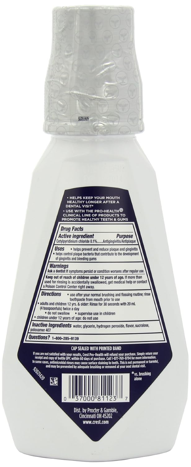Crest Pro-Health Clinical Deep Clean Mint Mouthwash 473 Ml : Crest Mouth Wash : Health & Household