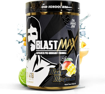 BLAST MAX ? High-Stim Pre-Workout Powder ? Highly Acclaimed Fully Stacked Pre Workout Energy Drink for Max Endurance, Max Pumps, Max Focus, and Max Power ? Sugar-Free Mango Margarita Flavor ? 418g