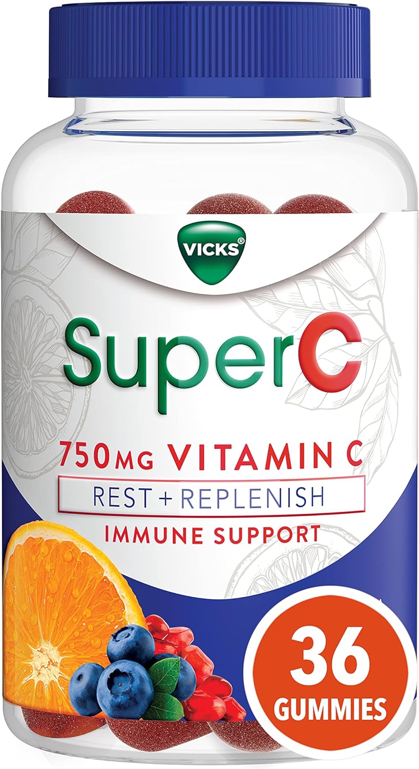 Vicks SuperC Vitamin C 36 Count (Old Product) : Health & Household