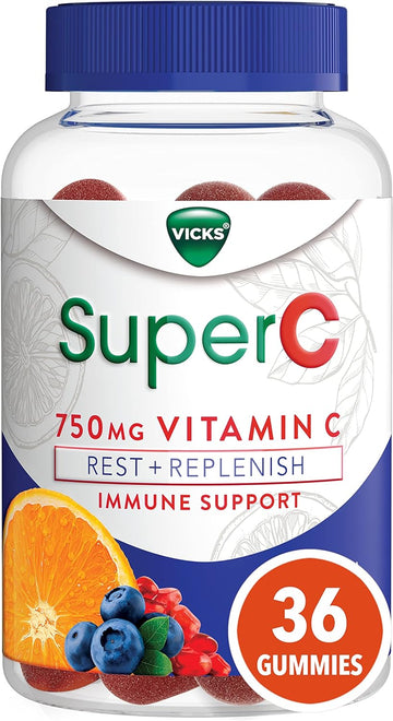 Vicks SuperC Vitamin C 36 Count (Old Product) : Health & Household