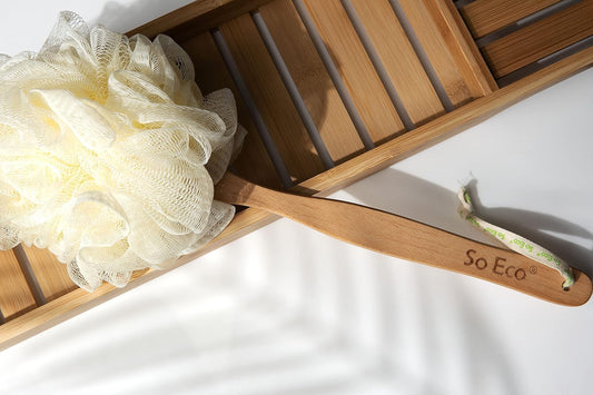 Long Handle Shower Pouf