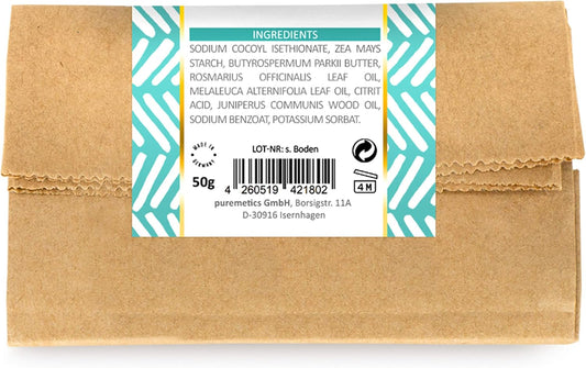 Puremetics Shampoo Powder "Tea Tree Rosemary" (For Flaky And Dry Scalp)