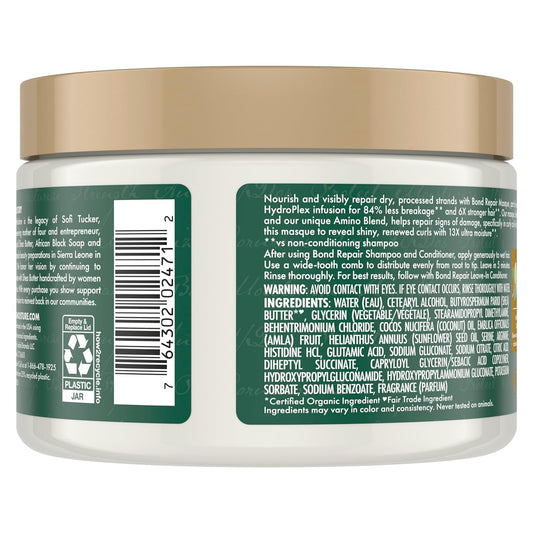 SheaMoisture Bond Repair Masque Amla Oil to Strengthen and Moisturize Hair with Restorative HydroPlex Infusion 11 oz