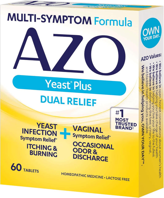 Azo Plus, From #1 Most Trusted Brand, 60 Tablets - 3 Pack, 180 Total Tablets