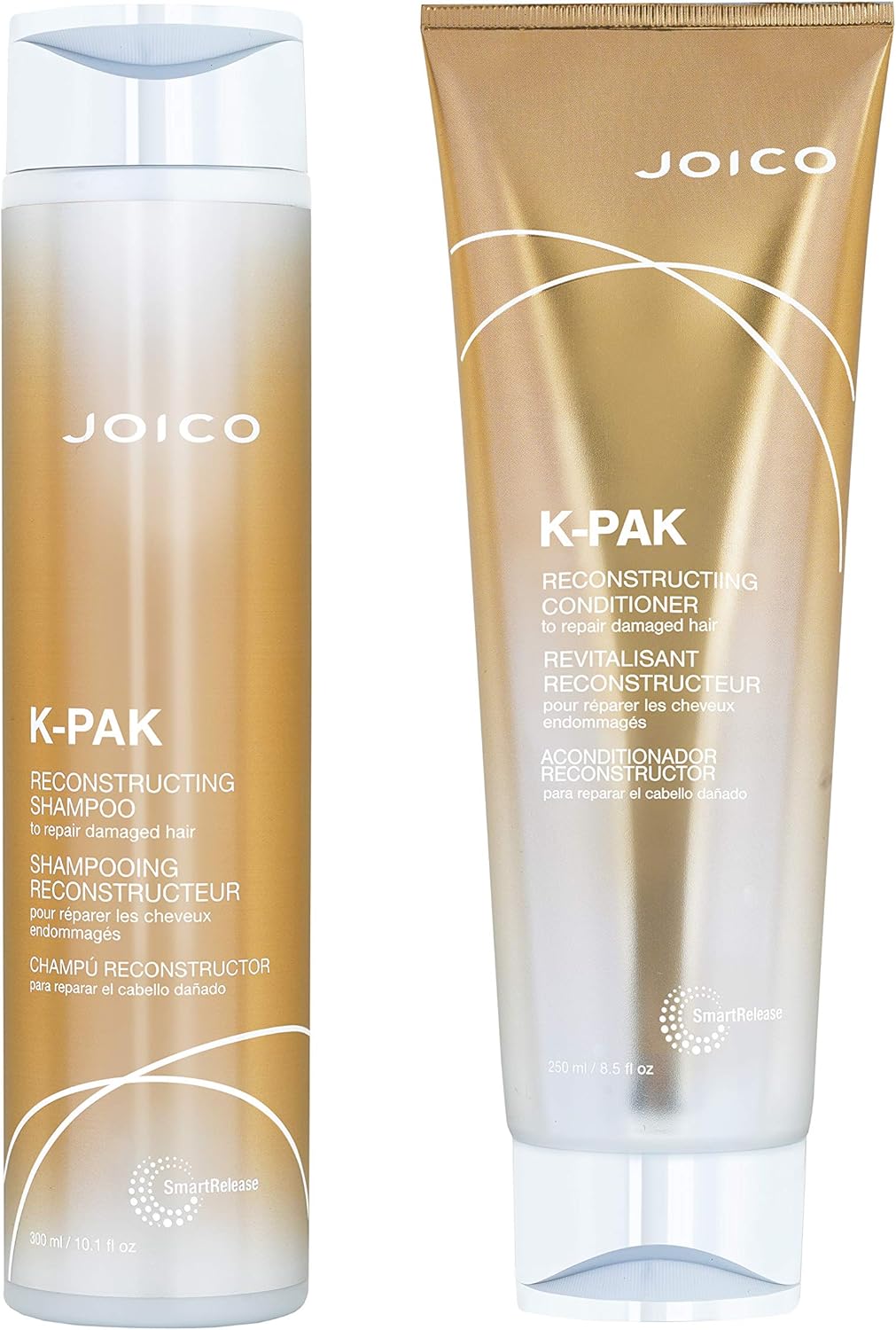 Joico K-Pak Reconstructing Shampoo 300Ml & Conditioner 250Ml To Repair Damaged Hair. New Packaging