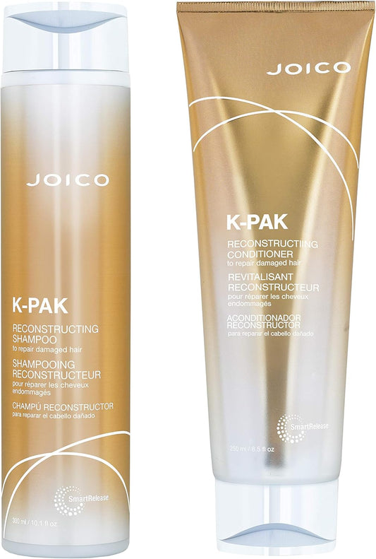Joico K-Pak Reconstructing Shampoo 300Ml & Conditioner 250Ml To Repair Damaged Hair. New Packaging
